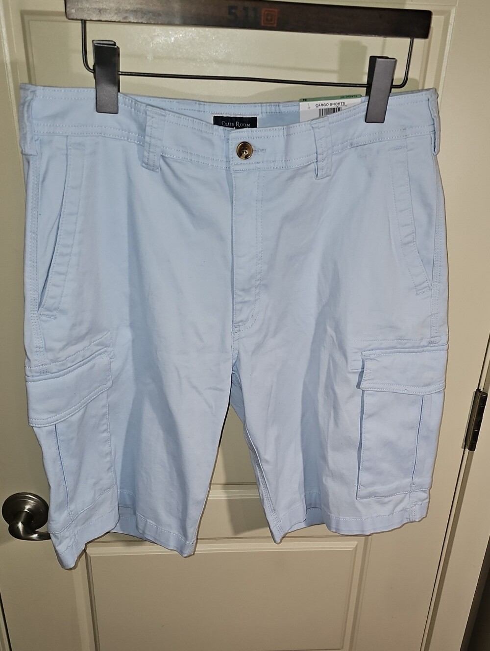Club Room Light Blue Men's Cargo Shorts Size 34W 10" Inseam